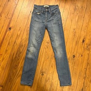 Madewell Roadtripper Crop Skinny Jeans Medium Wash